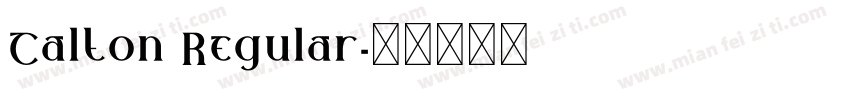Calton Regular字体转换